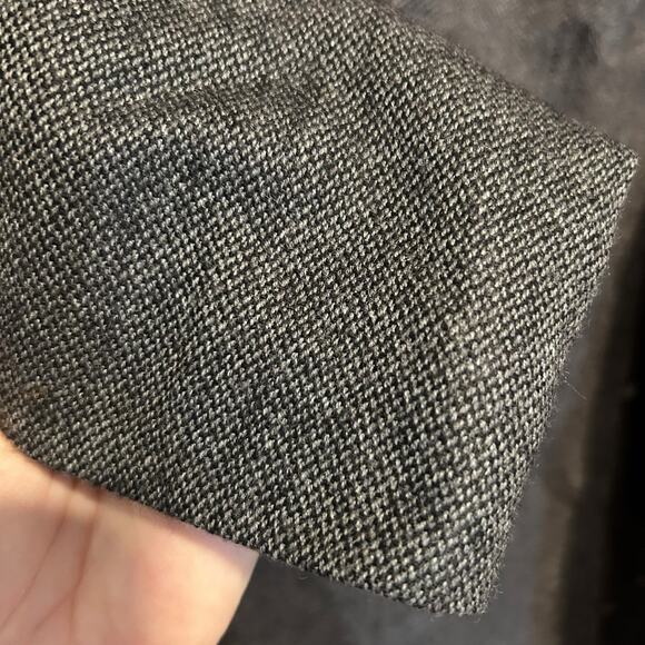 Vintage Brooks Brothers Jacket 42R Gray Herringbone Tweed Wool Blazer Sport Coat - Picture 11 of 16